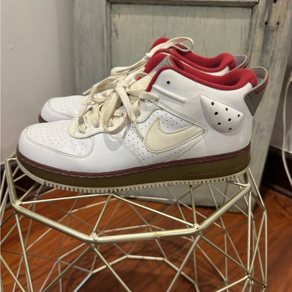 Nike AJF Air Jordon Fusion White Varsity Red Sneakers Men's 11